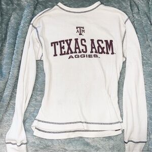 J. America Texas A&M Women's White Long Sleeve Top